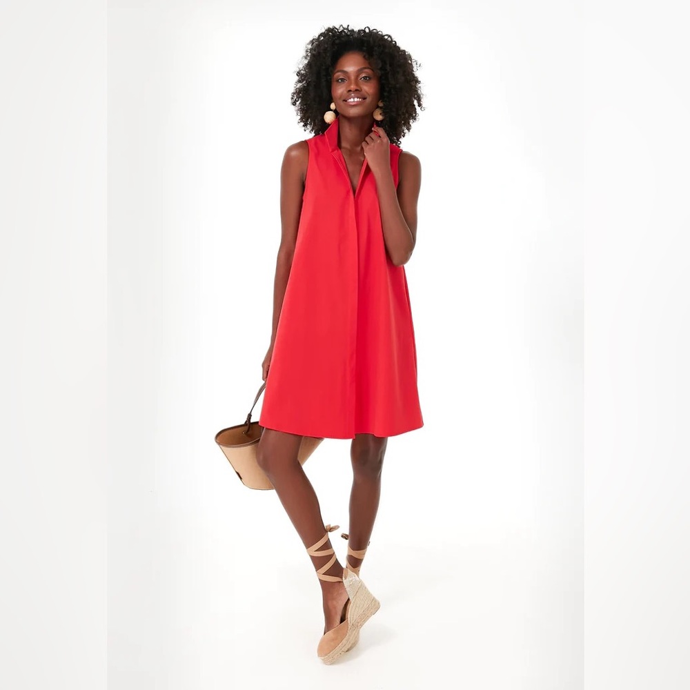 TNUCK Poppy Red Sleeveless Charlie Dress